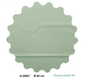 BLONDA POLIPROPILENO 60CM PAQ 50 PZS BLANCO/ROJO/VERDE