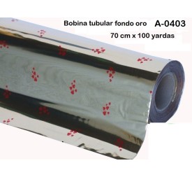 TUBULAR ORO+ CORAZONES 70CM 100 YDS