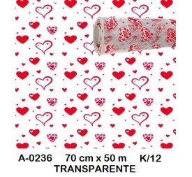 BOBINA POLIPROPILENO TRANSPARENTE CORAZONES