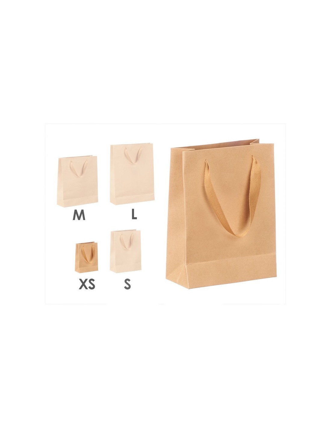 BOLSA PAPEL KRAFT LISA MINI