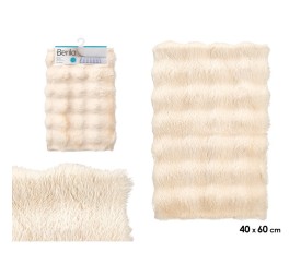 ALFOMBRA PELO RELIEVE 40X60CM BEIGE