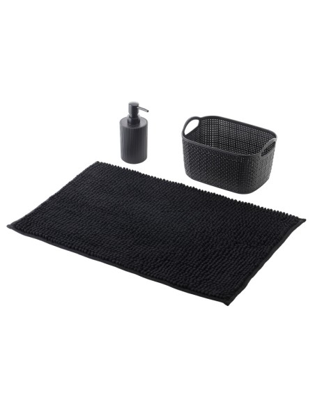 SET 3PZS BAÑO NEGRO