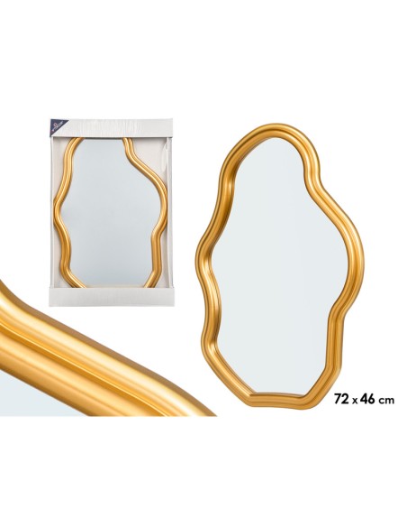 ESPEJO PLASTICO FORMA ORO 72CM