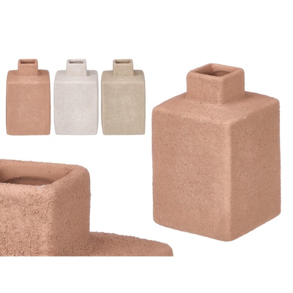 JARRÓN RECTANGULAR SURT 3 COLORES