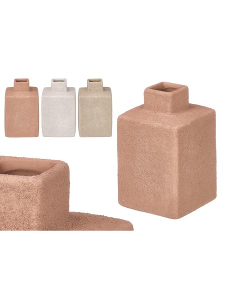 JARRÓN RECTANGULAR SURT 3 COLORES