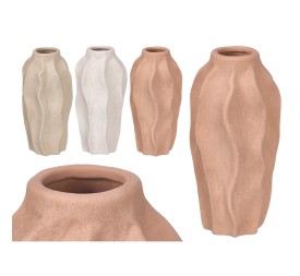 JARRÓN OVALADO LINEAS SURT 3 COLORES