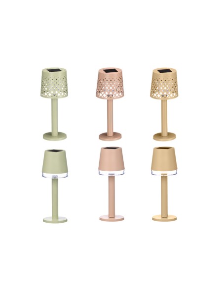 LAMPARA SOLAR PIE SURT 2 MODELOS 3 COL