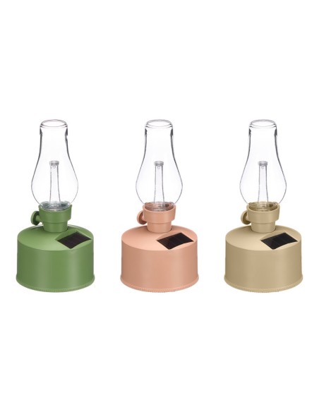 LAMPARA SOLAR CANDELABRO SURT 3 COL 10 x 10 x 21 cm