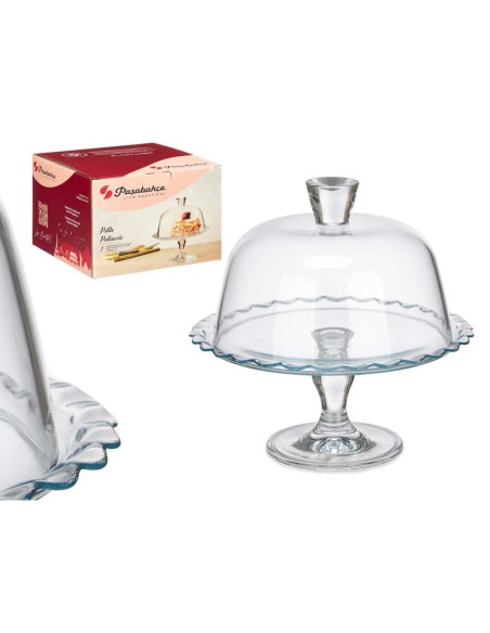 TARTERA CON PIE Y TAPA 26CM