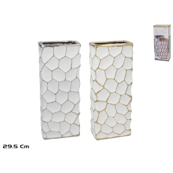 JARRON CERAMICA MIELY 12X7,5X29,5CM 2 SURT.