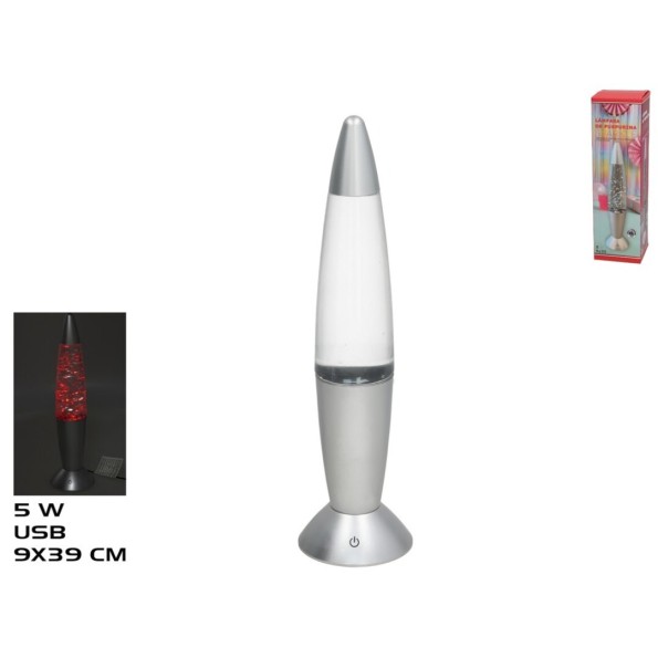 LAMPARA DE PURPURINA SPARKLE 9X35.5CM