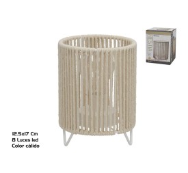 LAMPARA DE MESA  8 LED CALIDA HESTIA 12.5X12.5X17CM