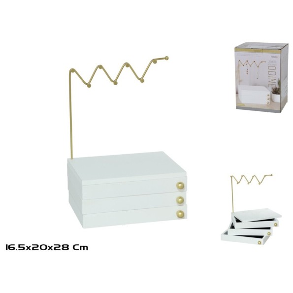 JOYERO 3/CAJONES ODINE 20X16,5X28CM