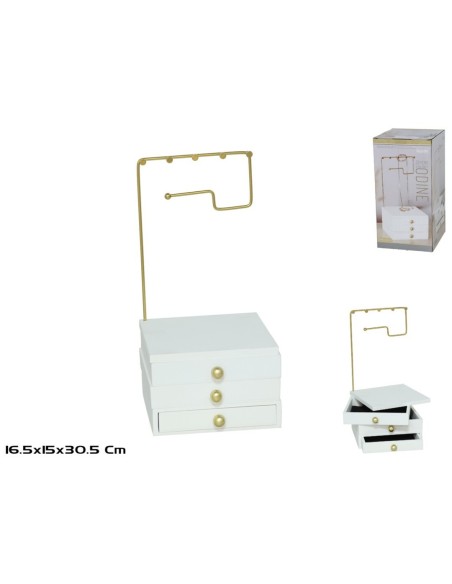 JOYERO 3/CAJONES ODINE 15X16,5X30,5CM