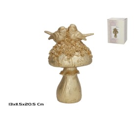 TORTOLITOS EN SETA 13X11.5X20.5CM ORO