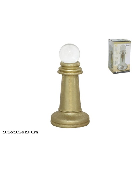 FIGURA AJEDREZ PEON CRISTAL 9.5X9.5X19 ORO