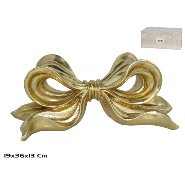 FIGURA LAZO 36X19X13CM ORO