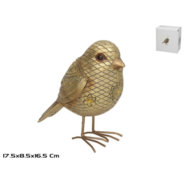 CANARIO ALHAJA 17.5X8.5X16.5CM ORO
