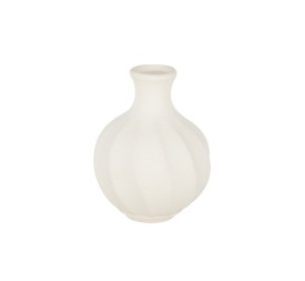 PORTAFLORES BLANCO CUELLO ESTRECHO GOLOSINA OBLICUA D2/7,5 H10 TERRACOTA