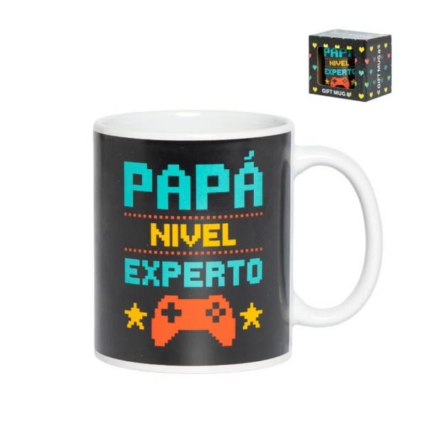 MUG EN CAJA REGALO GAMER PAPA