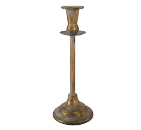 PORTASTICK CON SOPORTE DE CRISTAL D10 H26,5 METAL ORO ANTIGUO