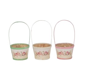 CUENCO CON MANGO 3MIX COL BORDE COLORIDO D15 H10/25 MADERA (BLIST 6)