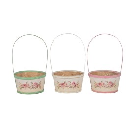 CUENCO CON MANGO 3MIX COL BORDE COLORIDO D19 H10.5/33 MADERA (BLIST 6)