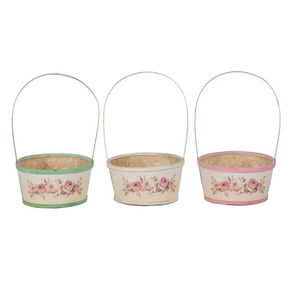 CUENCO CON MANGO 3MIX COL BORDE COLORIDO D22 H11/35 MADERA (BLIST 6)