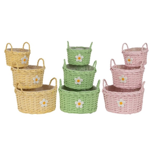 CUENCO S/3 MARGARITA 3MIX COL S D17 H11-B D27 H15 MIMBRE