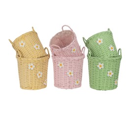 MACETA S/2 MARGARITA 3MIX COL S D25 H25-B D30 H30 MIMBRE