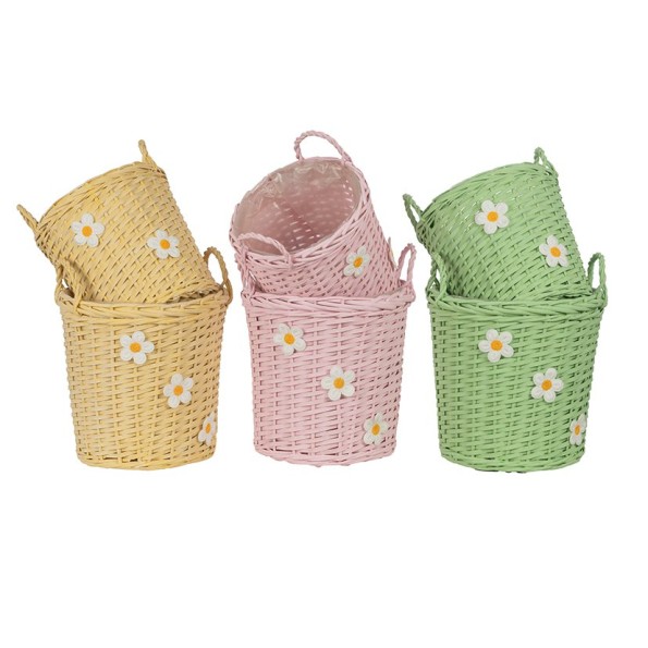 MACETA S/2 MARGARITA 3MIX COL S D25 H25-B D30 H30 MIMBRE