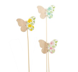 PICK S/12 MARIPOSA 3MIX COL 7.5XH5.5/35 MADERA