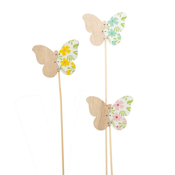 PICK S/12 MARIPOSA 3MIX COL 7.5XH5.5/35 MADERA