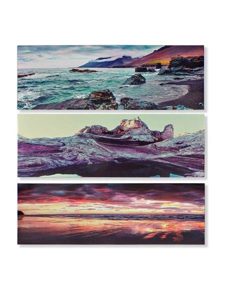 CUADRO LIENZO MDF 90X2X30 PLAYA 3 SURT.