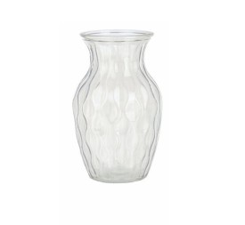 PORTAFLOR ABOMBADO CUELLO ESTRECHO D9.5 H18.5 VIDRIO