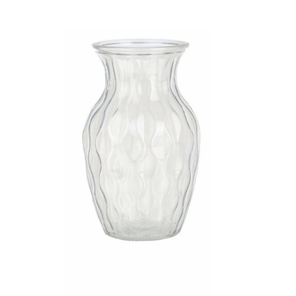 PORTAFLOR ABOMBADO CUELLO ESTRECHO D9.5 H18.5 VIDRIO