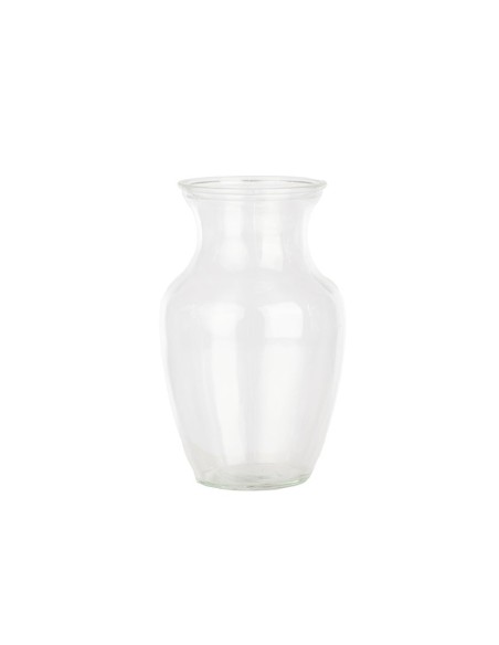 PORTAFLOR ABOMBADO ALTO D9 H20 VIDRIO