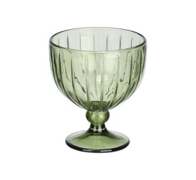 COPA HELADO RAYAS 360ML VERDE