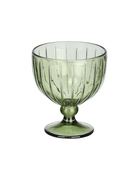 COPA HELADO RAYAS 360ML VERDE