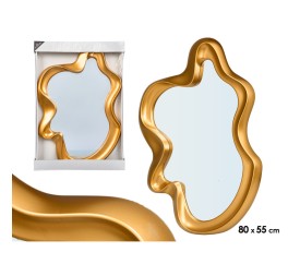 ESPEJO PLASTICO FORMA ORO 80CM