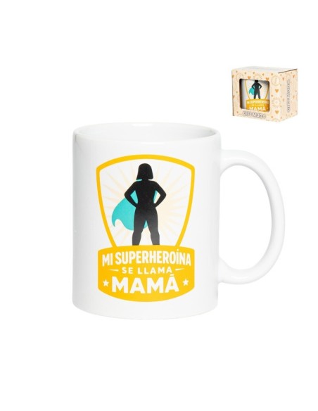 MUG EN CAJA REGALO SUPER MAMA