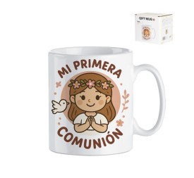 MUG EN CAJA REGALO COMUNION NIÑA