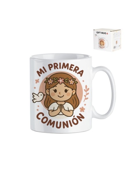 MUG EN CAJA REGALO COMUNION NIÑA