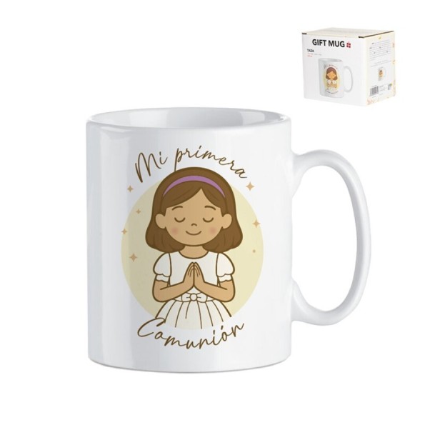 MUG CAJA REGALO COMUNION NIÑA
