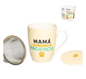 TAZA INFUSION C/ FILTRO 350 ML MAMÁ