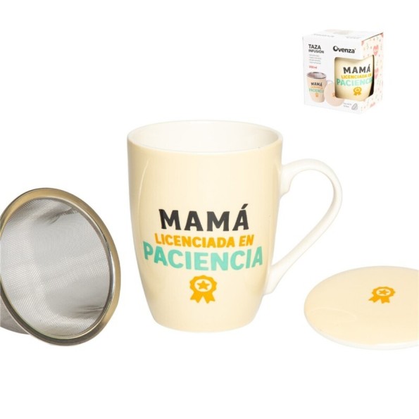 TAZA INFUSION C/ FILTRO 350 ML MAMÁ