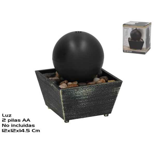 FUENTE CON LUZ KILIAN 12X12X14,5 CM