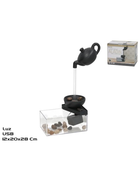 FUENTE CON LUZ ALADIN 20X12X28 CM