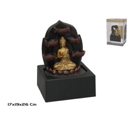 FUENTE BUDA VIPASSI C/LED CALIDA 19X17X26CM
