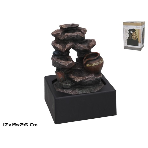 FUENTE NASONI C/ LED CALIDA 19X17X26CM